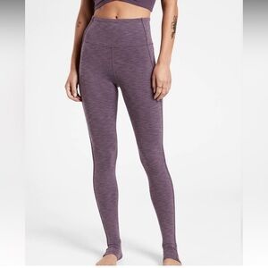 NWOT Athleta Elation Over the Heel Tight Yoga Legging Violet Purple Small
